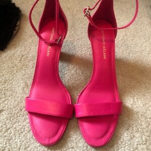Antonio Melani Hot Pink Strap Heels Size 10